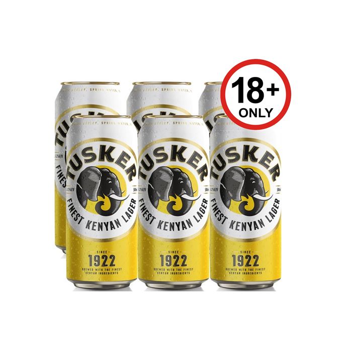 Tusker Lager Can - 500ml - Pack of 6